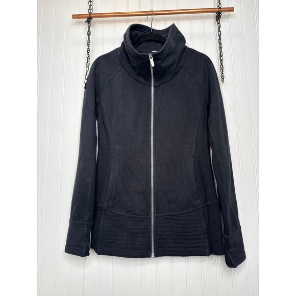 Lululemon Black Radiant Jacket II Full Zip Active Performance Running Gym Sz 10 - Picture 2 of 8